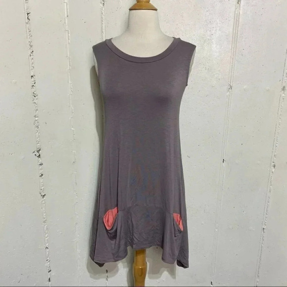 LOGO by Lori Goldstein XXS sleeveless hip length tunic with pockets - Picture 6 of 6